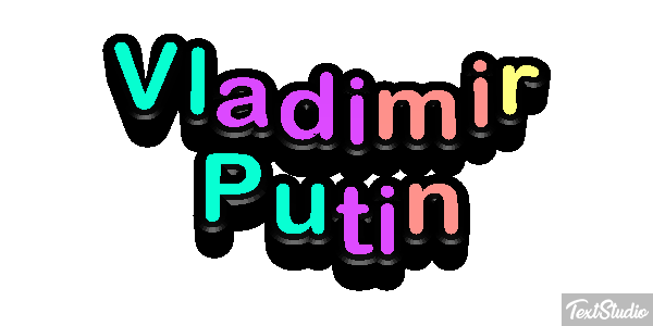 Vladimir Putin Text effect