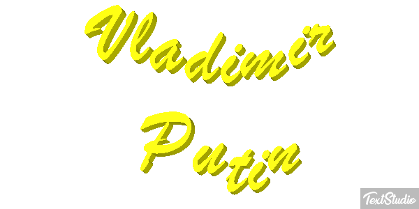 Vladimir Putin Text effect