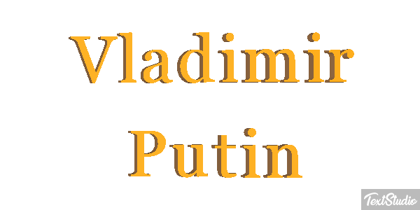 Vladimir Putin Text effect