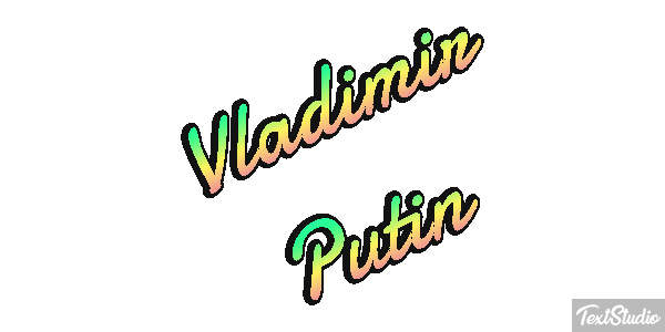 Vladimir Putin Text effect