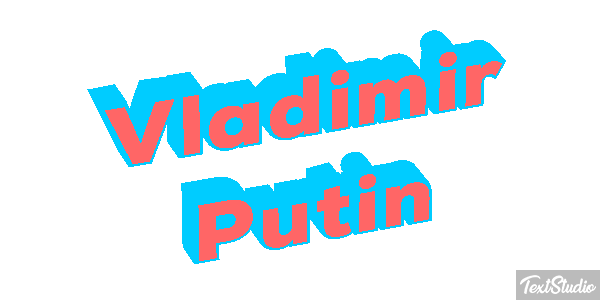 Vladimir Putin Text effect