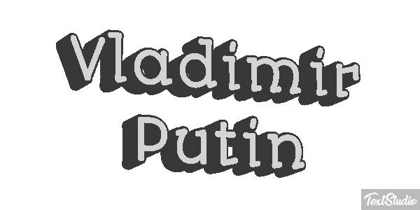 Vladimir Putin Text effect