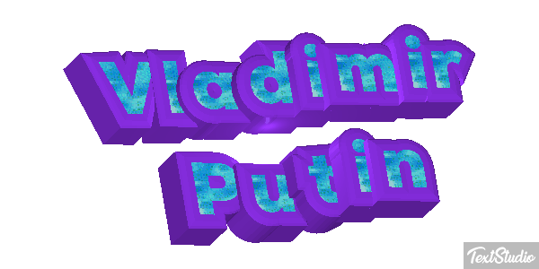 Vladimir Putin Text effect