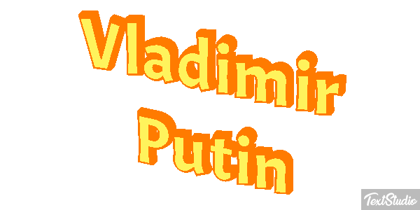 Vladimir Putin Text effect