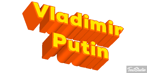 Vladimir Putin Text effect