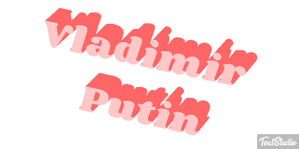 Vladimir Putin Text effect
