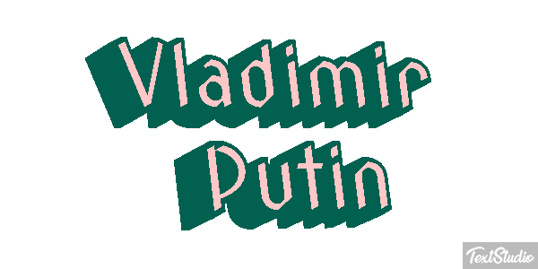 Vladimir Putin Text effect