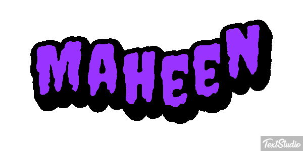 Maheen Efecto de texto