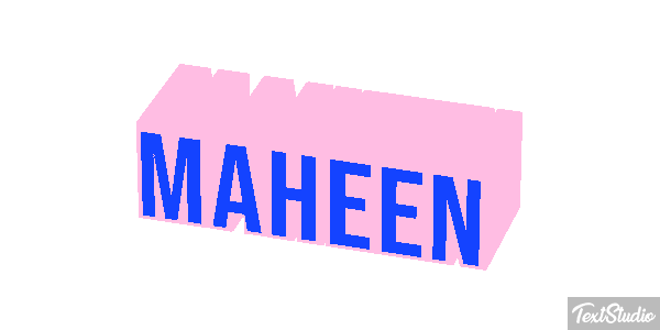Maheen Efecto de texto