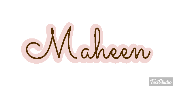 Maheen Efecto de texto