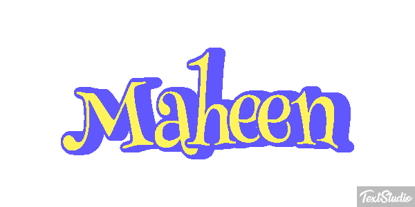 Maheen Efecto de texto