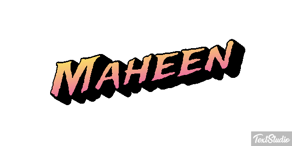 Maheen Efecto de texto
