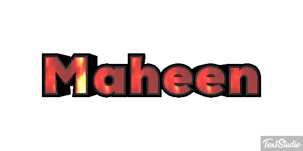 Maheen Efecto de texto