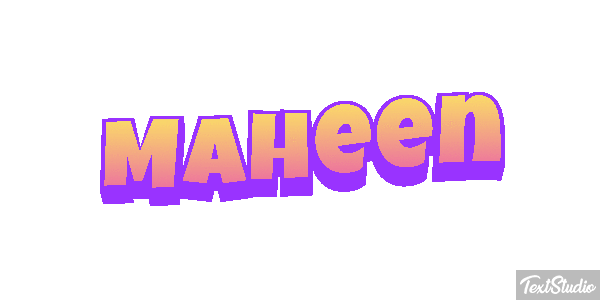 Maheen Efecto de texto