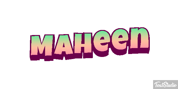 Maheen Efecto de texto