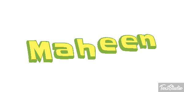 Maheen Efecto de texto