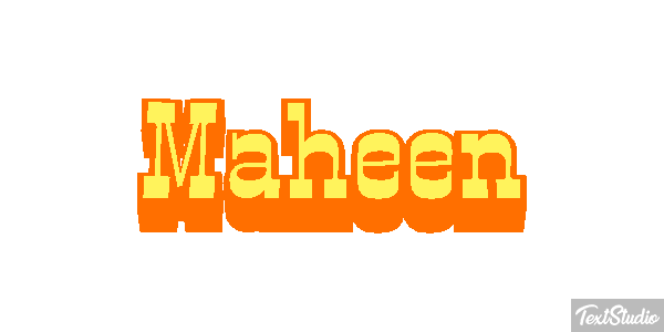 Maheen Efecto de texto