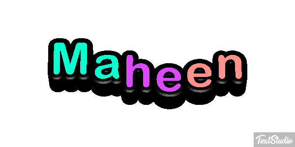 Maheen Efecto de texto