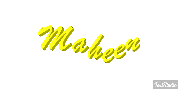 Maheen Efecto de texto