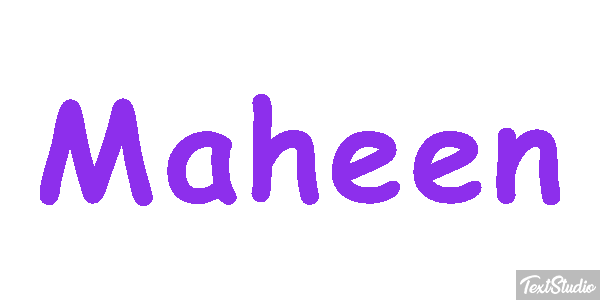 Maheen Efecto de texto
