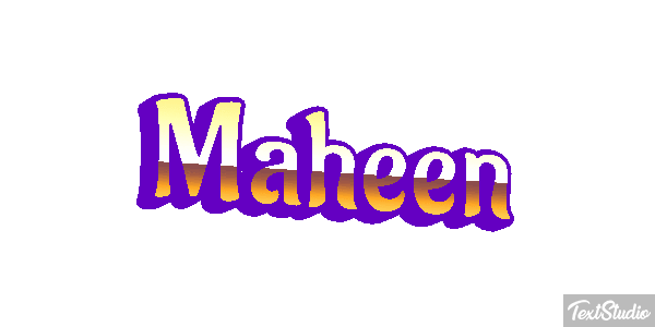 Maheen Efecto de texto