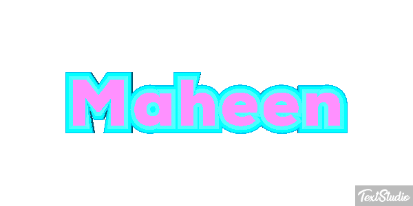 Maheen Efecto de texto