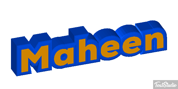 Maheen Efecto de texto