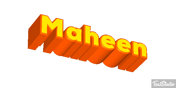 Maheen Efecto de texto