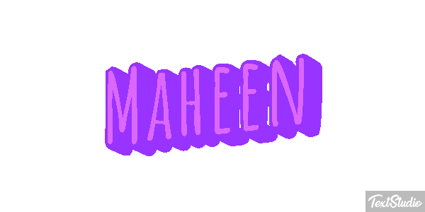 Maheen Efecto de texto