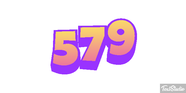 579 Effet de texte