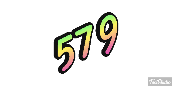 579 Effet de texte