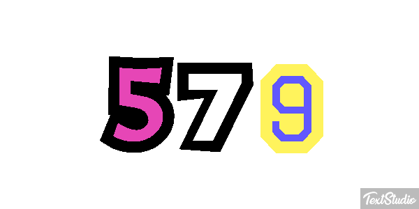 579 Effet de texte
