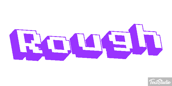 Rough Text effect