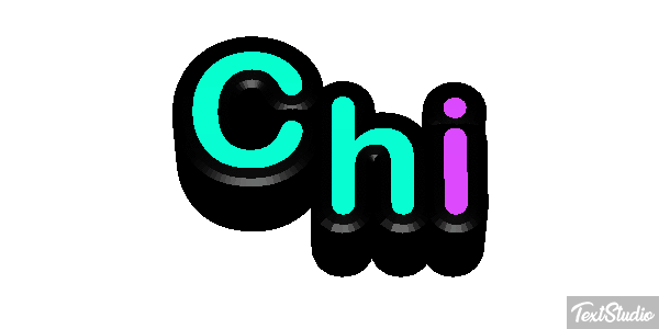 Chi Text effect