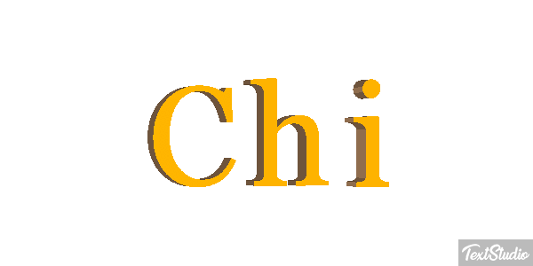Chi Text effect