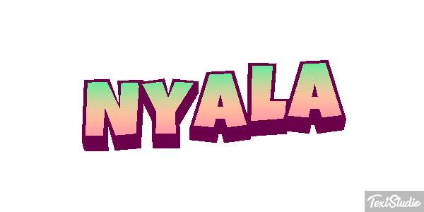 Nyala Texteffekt