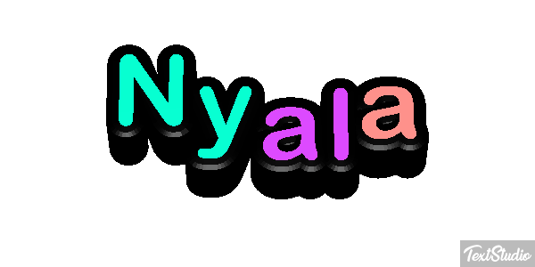 Nyala Texteffekt