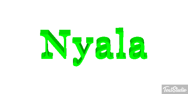 Nyala Texteffekt