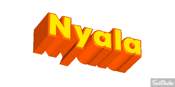 Nyala Texteffekt