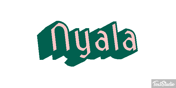 Nyala Texteffekt