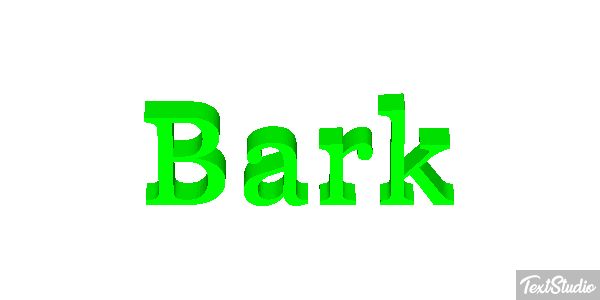 Bark Tekst effect