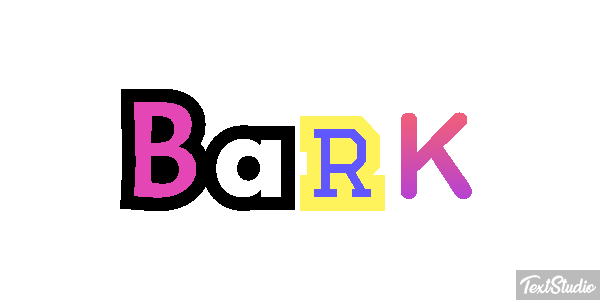 Bark Tekst effect
