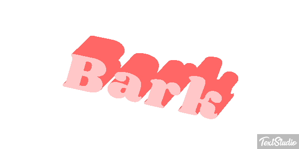Bark Tekst effect