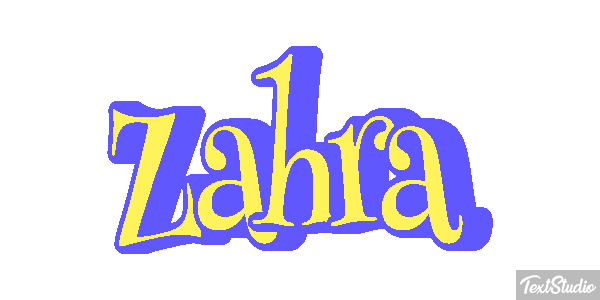 Zahra Tekst effect