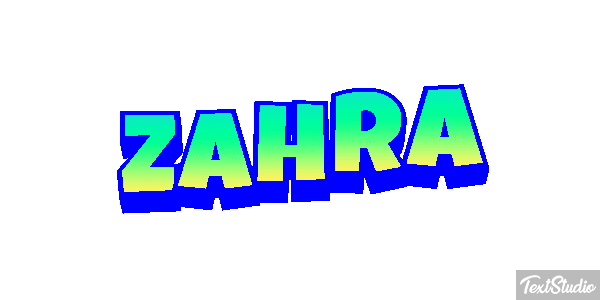 Zahra Tekst effect