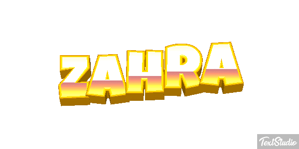 Zahra Tekst effect