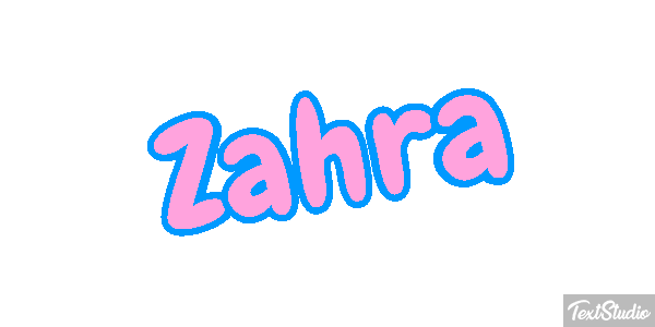 Zahra Tekst effect