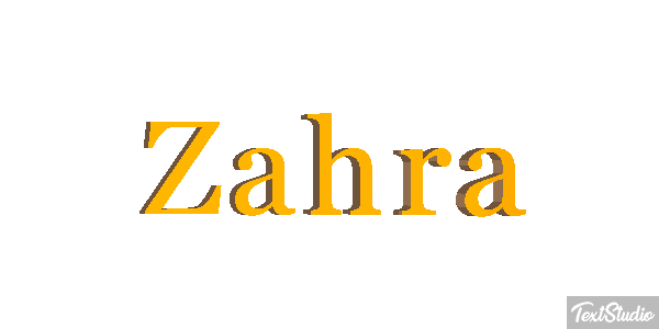 Zahra Tekst effect