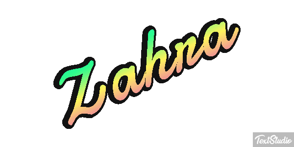 Zahra Tekst effect