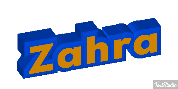 Zahra Tekst effect